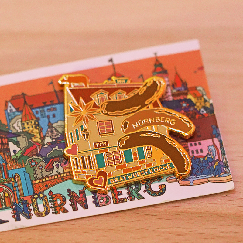 Preview: Ansteck-Pin Bratwurstküche Nürnberg