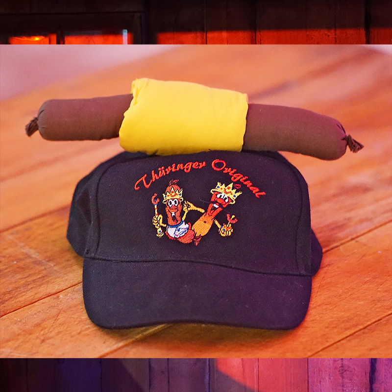 Preview: Basecap "Thüringer Original" mit Wurst