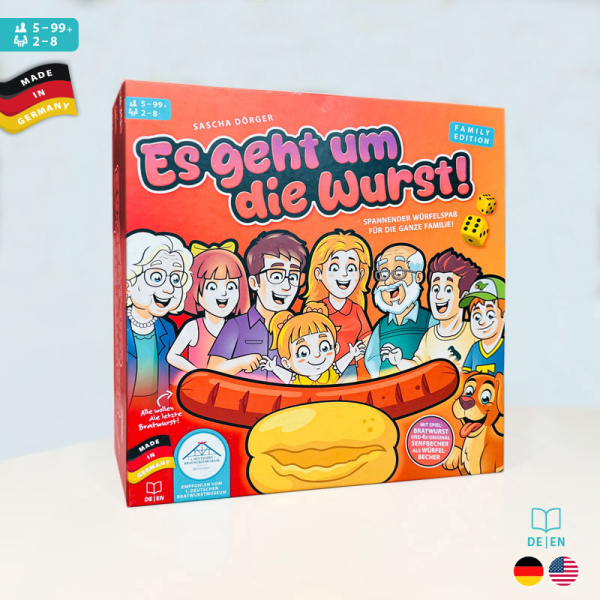 Bratwurst-Würfelspiel "Es geht um die Wurst" FAMILY EDITION