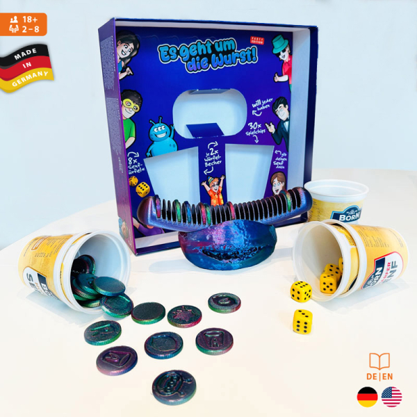 Bratwurst-Würfelspiel "Es geht um die Wurst" PARTY EDITION