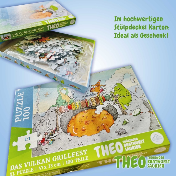 THEO XL Puzzle - "Das Vulkan Grillfest"