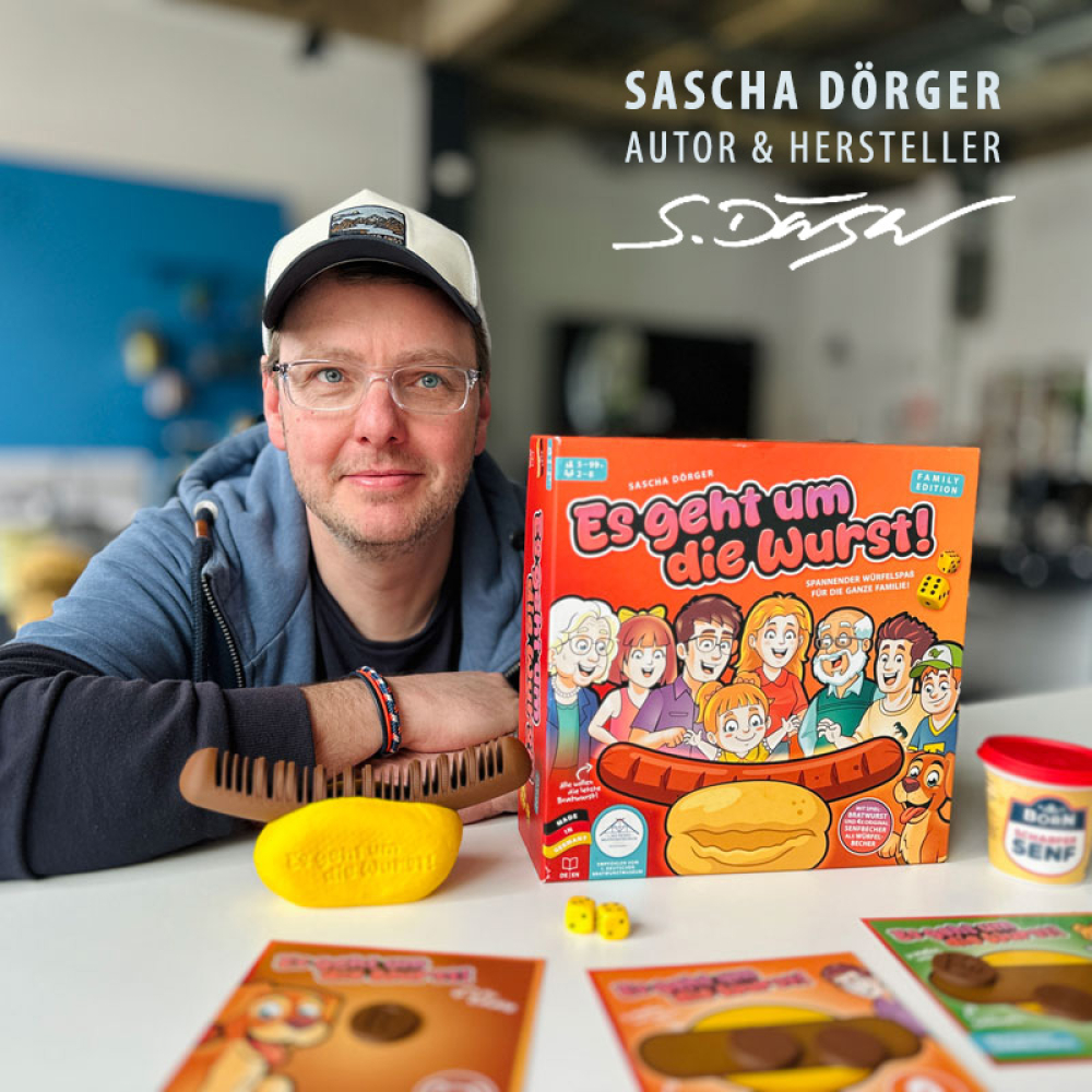 Bratwurst-Würfelspiel "Es geht um die Wurst" FAMILY EDITION