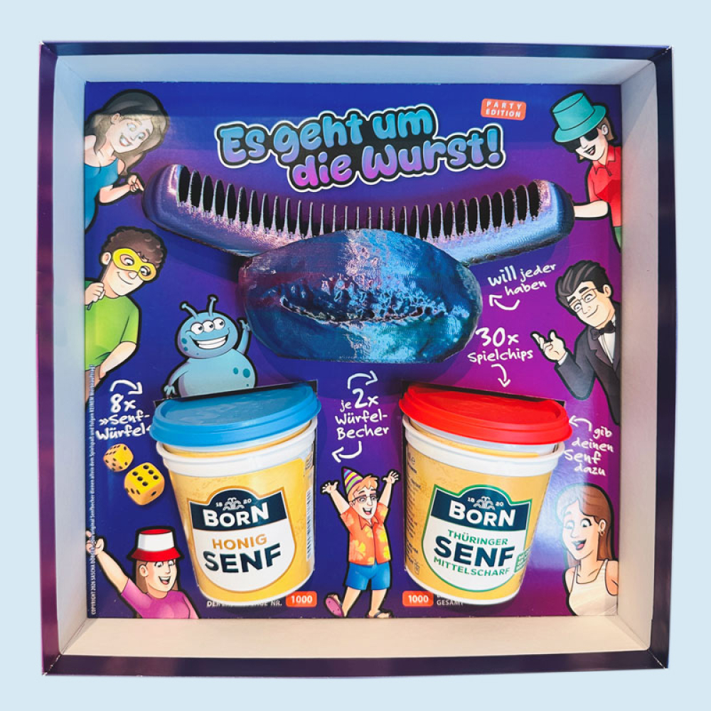 Bratwurst-Würfelspiel "Es geht um die Wurst" PARTY EDITION