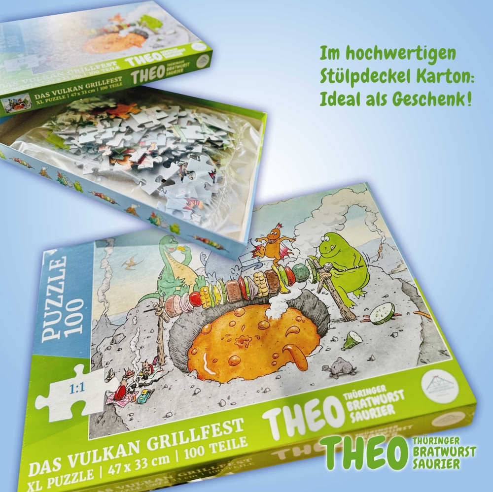 THEO XL Puzzle - "Das Vulkan Grillfest"
